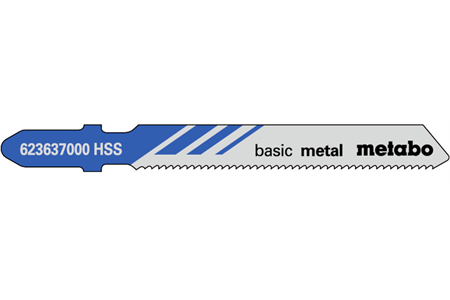 5 Stichsägeblätter HSS Metall/Blech 1-3mm