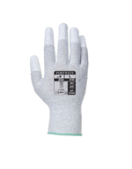 Antistatischer PU-Fingerspitzen Handschuh - Gr. XS