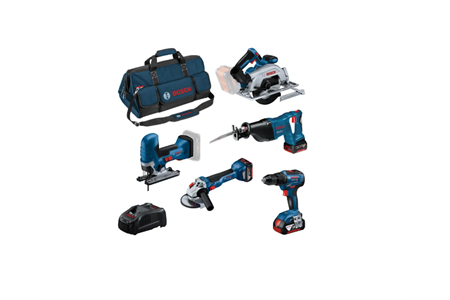 Bosch 5 Tool Werkzeugset - 18 V