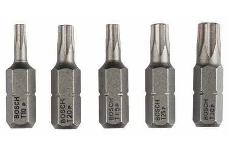 Bosch 5er Bit-Set T10/15/20/25/30 XH 25mm