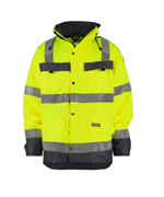 DASSY® ATLANTIS, Warnschutz Regenparka neongelb/zementgrau - Gr. L