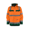 DASSY® ATLANTIS, Warnschutz Regenparka neonorange/flaschengrün - Gr. S