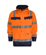 DASSY® ATLANTIS, Warnschutz Regenparka orange/dunkelblau - Gr. 3XL