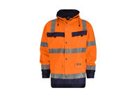 DASSY® ATLANTIS, Warnschutz Regenparka orange/dunkelblau