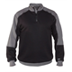 DASSY® BASIEL Sweatshirt mit Stehkragen, schwarz/zementgrau - Gr. 3XL