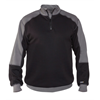 DASSY® BASIEL Sweatshirt mit Stehkragen, schwarz/zementgrau - Gr. L