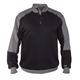 DASSY® BASIEL Sweatshirt mit Stehkragen, schwarz/zementgrau - Gr. S