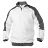 DASSY® BASIEL Sweatshirt mit Stehkragen, weiss/zementgrau - Gr. L