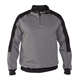 DASSY® BASIEL Sweatshirt mit Stehkragen, zementgrau/schwarz - Gr. M