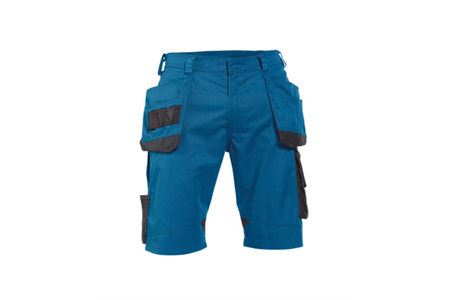 DASSY® BIONIC, Arbeitsshorts azurblau/anthrazitgrau - Gr. 44