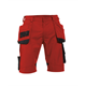 DASSY® BIONIC, Arbeitsshorts rot/schwarz - Gr. 44