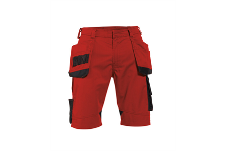 DASSY® BIONIC, Arbeitsshorts rot/schwarz - Gr. 44