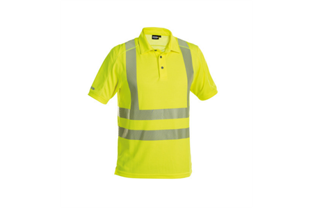 DASSY® BRANDON, Warnschutz UV-Poloshirt neongelb - Gr. L