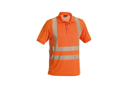 DASSY® BRANDON, Warnschutz UV-Poloshirt neonorange - Gr. 3XL