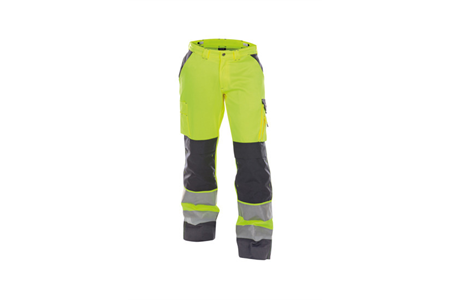 DASSY® BUFFALO, Warnschutzhose neongelb/zementgrau - Gr. 44