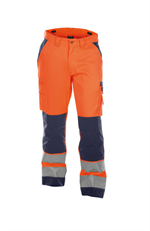 DASSY® BUFFALO, Warnschutzhose neonorange/dunkelblau - Gr. 48