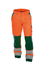 DASSY® BUFFALO, Warnschutzhose neonorange/flaschengrün - Gr. 42