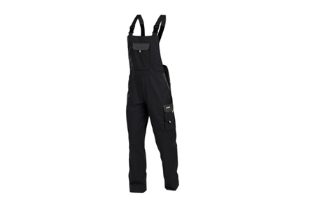 DASSY® CALAIS, Latzhose schwarz/zementgrau - Gr. 44