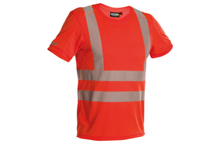 DASSY® CARTER, Warnschutz UV-T-Shirt neonrot - Gr. 3XL