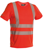 DASSY® CARTER, Warnschutz UV-T-Shirt neonrot - Gr. 3XL