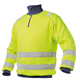 DASSY® DENVER, Warnschutz Sweatshirt neongelb/dunkelblau - Gr. 3XL