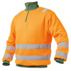 DASSY® DENVER, Warnschutz-Sweatshirt neonorange/flaschengrün - Gr. M