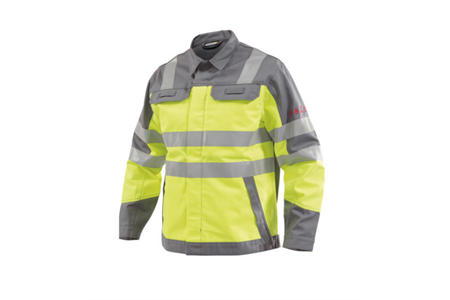 DASSY® FRANKLIN, Multinorm-Warnschutz Arbeitsjacke neongelb/grafitgrau - Gr. M