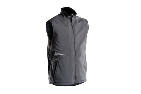 DASSY® FUSION, Softshell-Weste anthrazitgrau/schwarz - Gr. 3XL