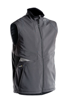 DASSY® FUSION, Softshell-Weste anthrazitgrau/schwarz - Gr. 4XL