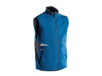 DASSY® FUSION, Softshell-Weste azurblau/anthrazitgrau