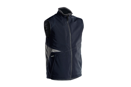 DASSY® FUSION, Softshell-Weste nachtblau/anthrazitgrau - Gr. 3XL