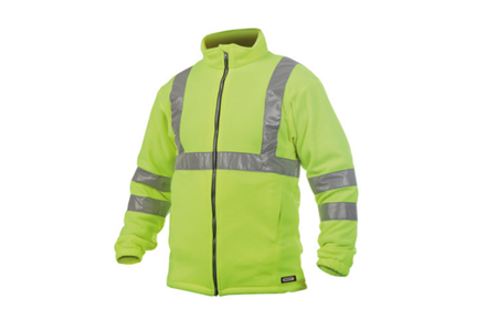 DASSY® KALUGA, Warnschutz Fleecejacke neongelb - Gr. L