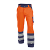 DASSY® LANCASTER, Arbeitshose neonorange/dunkelblau - Gr. 44