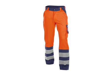 DASSY® LANCASTER, Arbeitshose neonorange/dunkelblau - Gr. 44