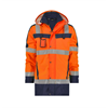 DASSY® LIMASOL, Warnschutz Parka neonorange/dunkelblau - Gr. 3XL