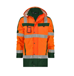 DASSY® LIMASOL, Warnschutz Parka neonorange/flaschengrün - Gr. 3XL