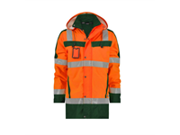 DASSY® LIMASOL, Warnschutz Parka neonorange/flaschengrün