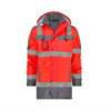 DASSY® LIMASOL, Warnschutz Parka neonrot/zementgrau - Gr. 3XL