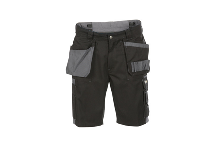 DASSY® MONZA, Arbeitsshorts schwarz/zementgrau - Gr. 46