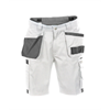 DASSY® MONZA, Arbeitsshorts, weiss/grau - Gr. 52