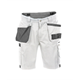 DASSY® MONZA, Arbeitsshorts, weiss/grau - Gr. 56