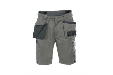 DASSY® MONZA, Arbeitsshorts zementgrau/schwarz - Gr. 44