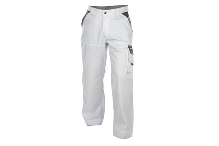 DASSY® NASHVILLE, Arbeitshose weiss/grau - Gr. 50