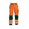 DASSY® ODESSA, Warnschutzhose neonorange/flaschengrün - Gr. 42