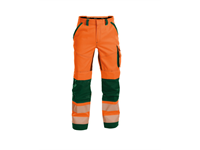 DASSY® ODESSA, Warnschutzhose neonorange/flaschengrün