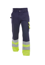 DASSY® OMAHA, Warnschutzhose dunkelblau/neongelb - Gr. 42