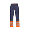 DASSY® PRINCETON, Stretch-Warnschutz dunkelblau/neonorange - Gr. 42