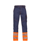 DASSY® PRINCETON, Stretch-Warnschutz dunkelblau/neonorange - Gr. 42