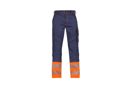 DASSY® PRINCETON, Stretch-Warnschutz dunkelblau/neonorange - Gr. 46