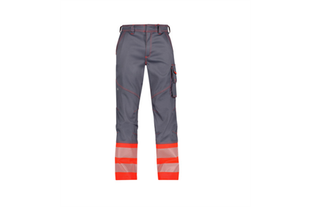 DASSY® PRINCETON, Stretch-Warnschutz zementgrau/signalrot - Gr. 44